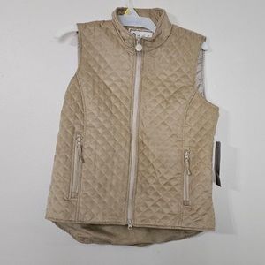 Outback Trading Company Grand Prix Micro Suede Quilted Vest Size: Large (NWT)